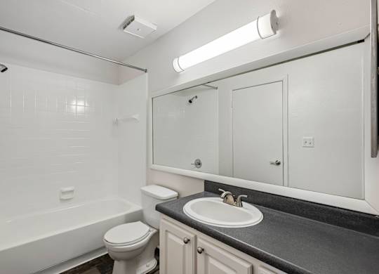 Model bathroom at Rosehill Preserve Apartments in Orlando, FL