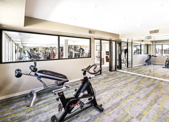 Fitness center with cardio equipment