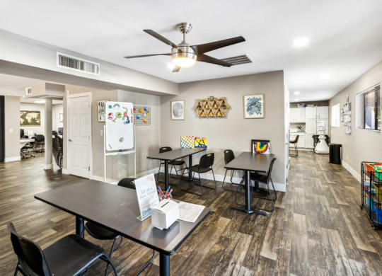 Leasing office interior