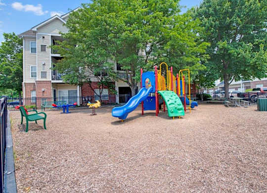 Community playground at Dulles Green Apartments in Herndon, Virginia