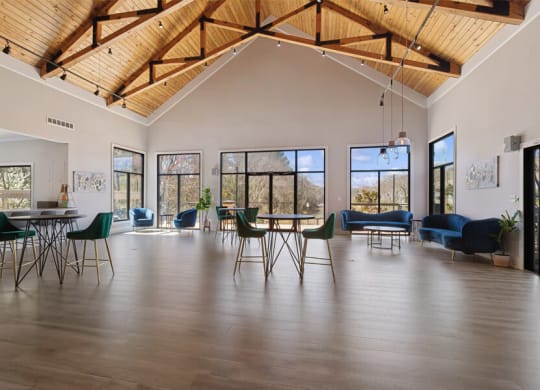Community clubhouse with lounge area