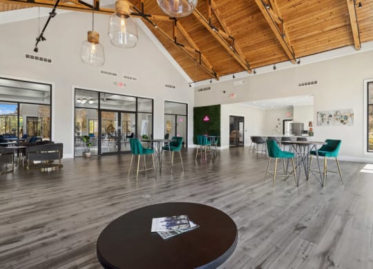 Community clubhouse with lounge area
