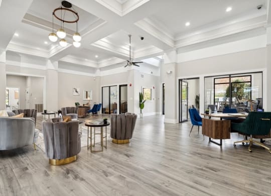 Clubhouse lounge area