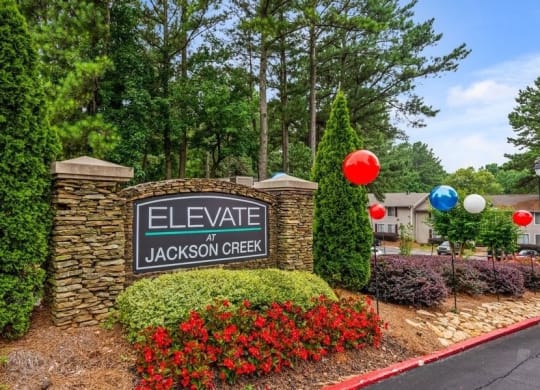Elevate at Jackson Creek entrance sign