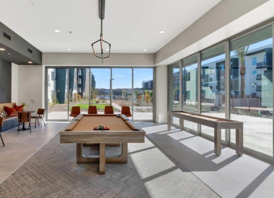 Billiards table at Glen 91 Apartments in Glendale, AZ
