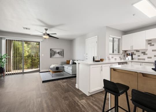 open kitchen and living room at Harmony at Surprise, Surprise, AZ, 85379