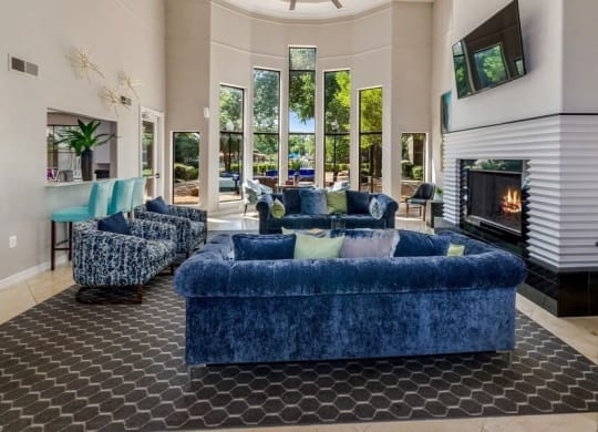Clubhouse lounge area at Hidden Creek, Lewisville, TX, 75077