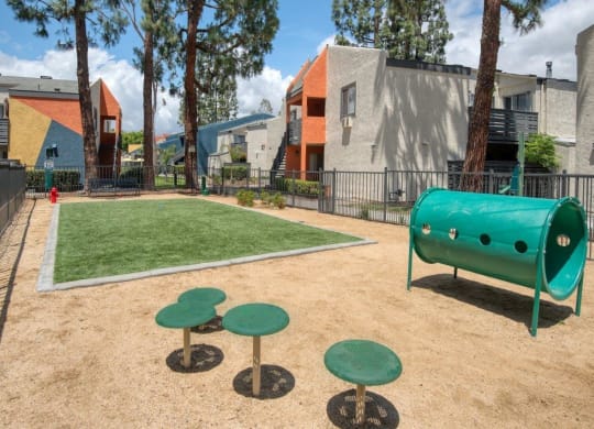 Dog park at Horizon Apartments in Santa Ana, California