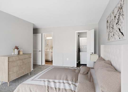 Model primary bedroom
