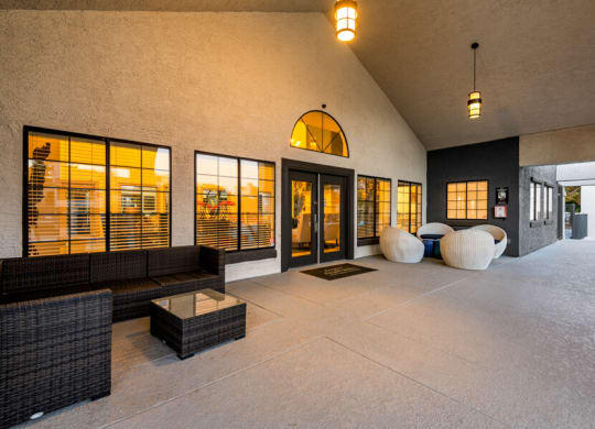 the estates lobby with couches and windows at Lore South Mountain, Arizona, 85044