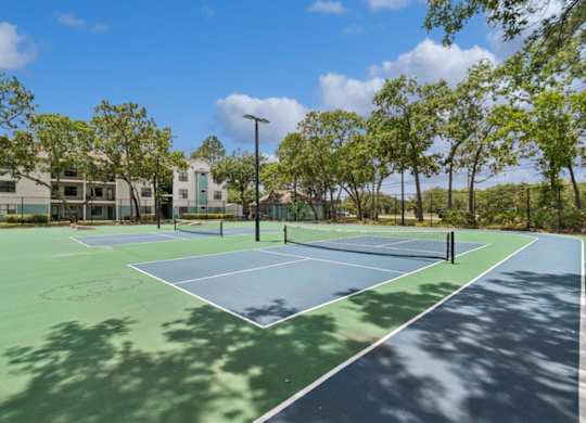 Tennis courts at Mirage on Kernan Apartments in Jacksonville, FL