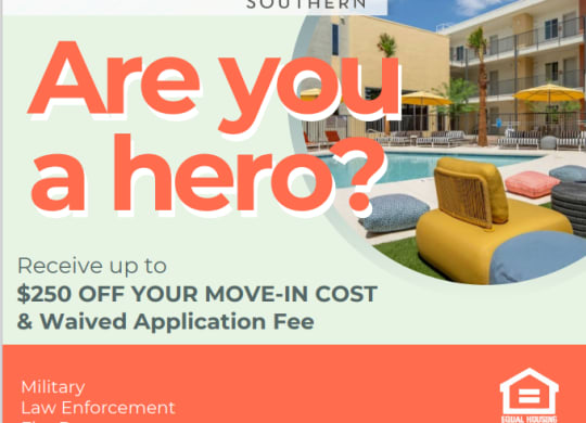 are you a hero receive a 50 off your move in cost to your