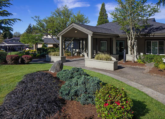 Leasing office and Clubhouse exterior entrance