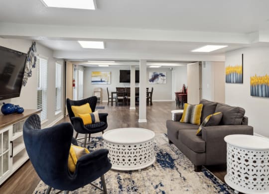 Clubhouse lounge area
