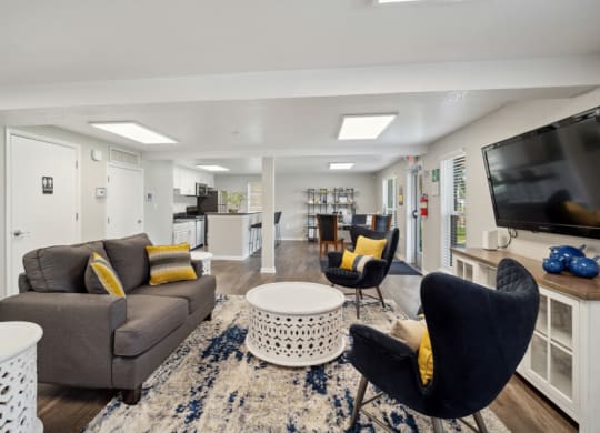 Clubhouse lounge area