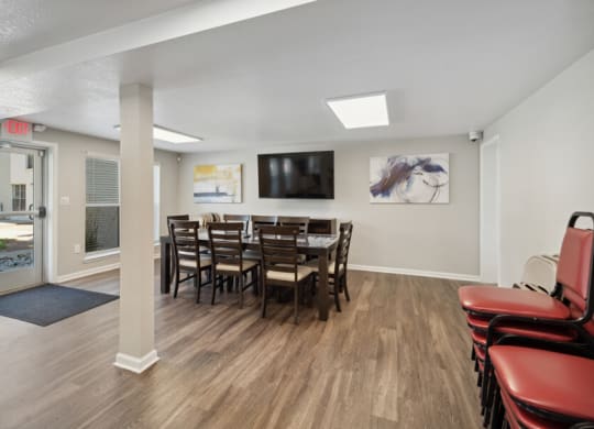 Clubhouse lounge area