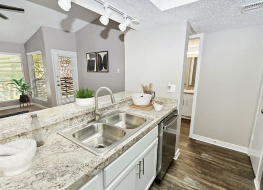 kitchen with a sink and a counter top