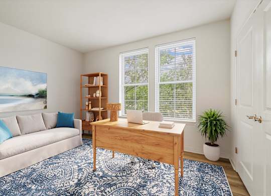 Staged Office Space at River House Apartments, Virginia