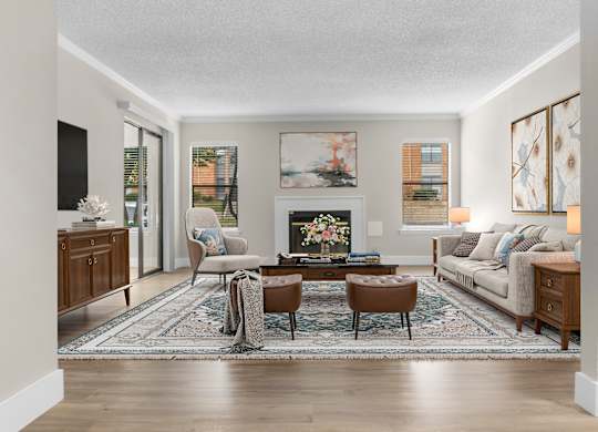 Modern Living Room at Riverchase Landing, Hoover, AL