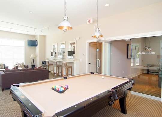 Clubhouse game area at Ansley Walk, Lafayette, LA