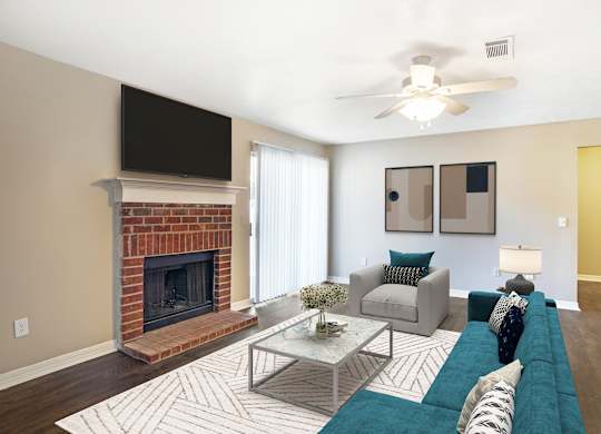 Living Room at Arbors at Natchez Trace Apartments, Ridgeland, 39157