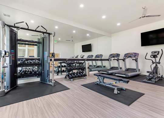 State Of The Art Fitness Center at The Apartments at Cambridge Court, Rosedale
