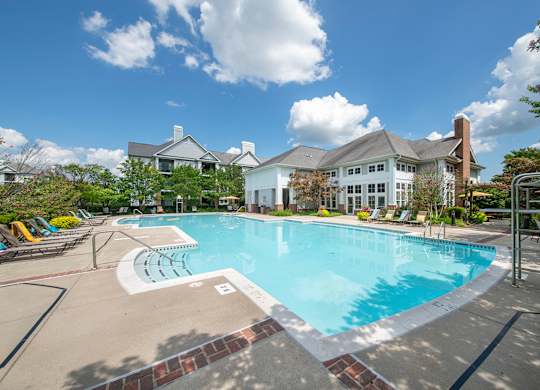 Pool View at The Apartments at Cambridge Court, Rosedale
