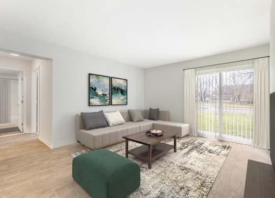 Large Living Area at The Apartments at Canterbury, Rosedale, MD