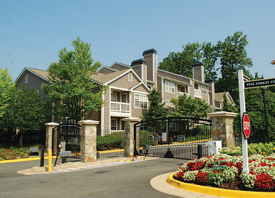 Entrance at The Courts at Fair Oaks, Virginia, 22030