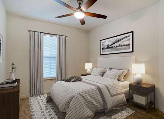 Bedroom  at Crosswinds Apartments, Mississippi, 39208