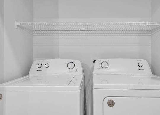 Two Washing Machines at District 757 Apartments, Virginia