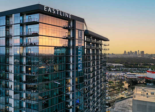 Exterior of Residential Building at Eastline Residences Apartments, Dallas, TX, 75206