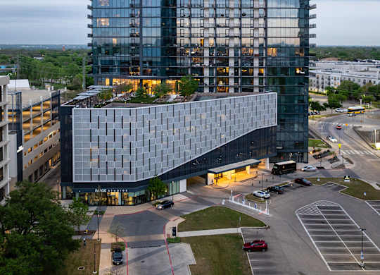 Modern Apartments Building at Eastline Residences Apartments, Dallas