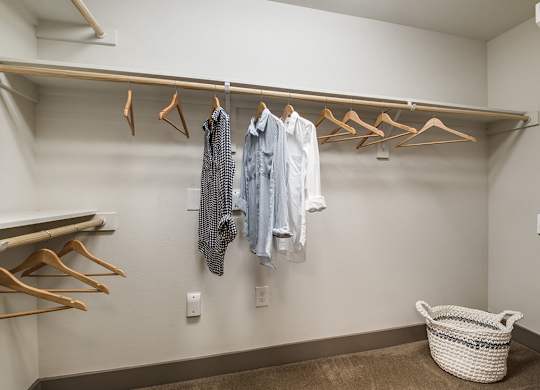 Built-In Shelving In Closet at Fifty02 Westover Hills, San Antonio