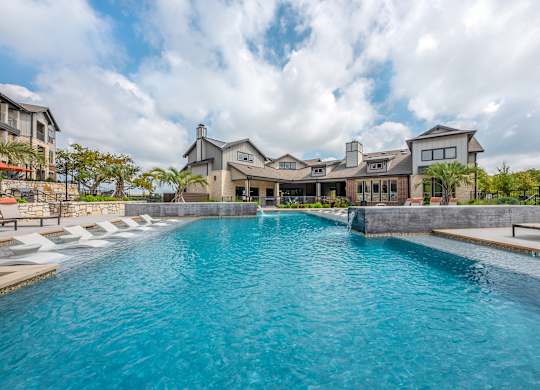 Sparkling Swimming Pool at Fifty02 Westover Hills, San Antonio, Texas