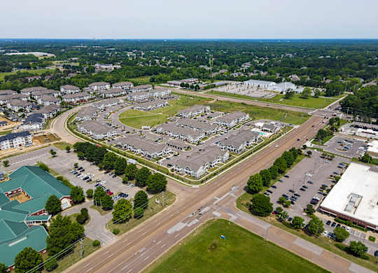 Drone View at The Villas at Germantown, Memphis, 38125