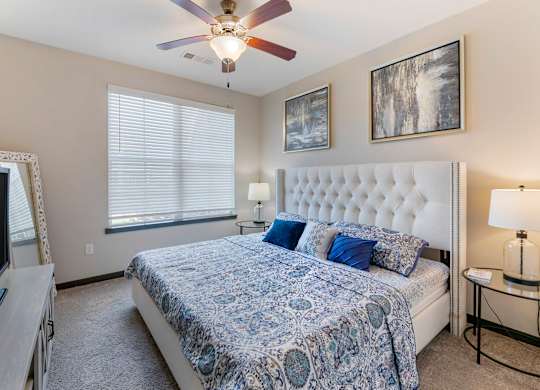 Bedroom at The Villas at Germantown, Memphis, TN, 38125