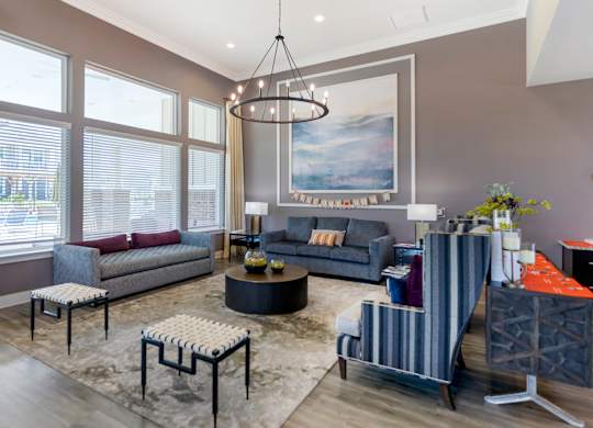 Community Clubroom at The Villas at Germantown, Memphis, TN