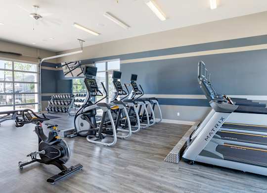 Modern Fitness Center at The Villas at Germantown, Memphis, TN