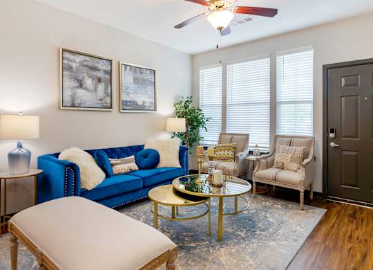 Living Room at The Villas at Germantown, Memphis, 38125