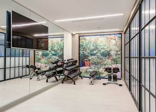 Fitness center at The Glover House, Washington, 20007