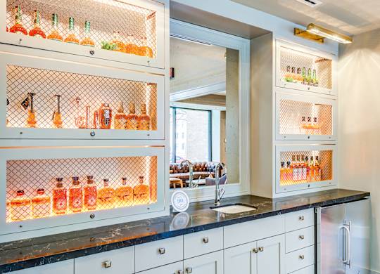 Kitchen cabinets and appliances at The Glover House, Washington