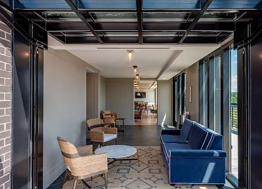 Resident lounge at The Glover House, Washington, Washington
