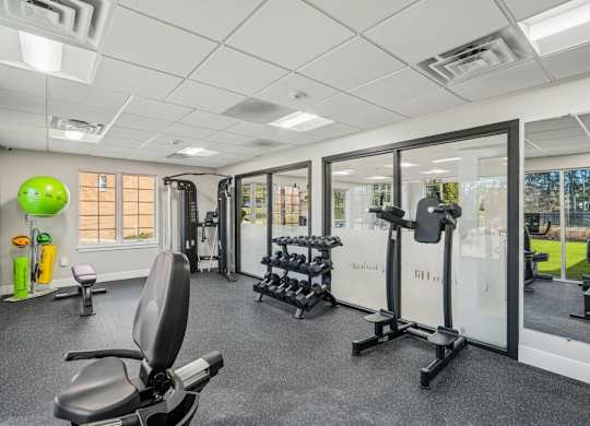 Spacious Fitness Center at Chatham Hill Apartments in Chatham, NJ