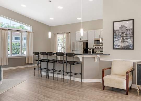 Island Kitchen at The Apartments at Hunters Glen, Frederick, Maryland