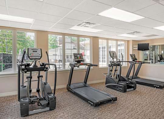 Modern Fitness Center at The Apartments at Hunters Glen, Maryland