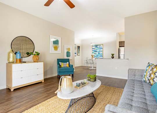 Living Room at La Veranda at Polly Lane Apartments,Lafayette, Louisiana