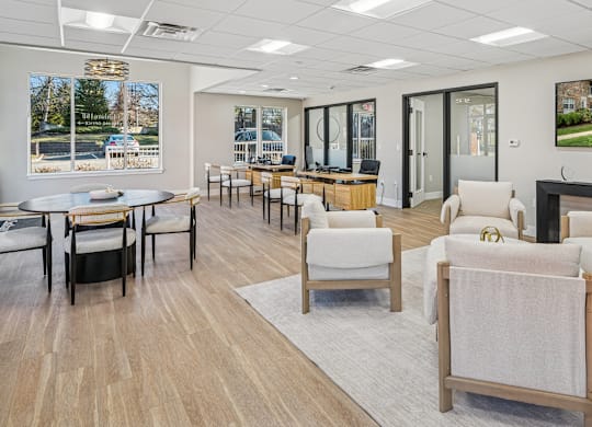 Modern Lounge at Chatham Hill Apartments in Chatham, NJ