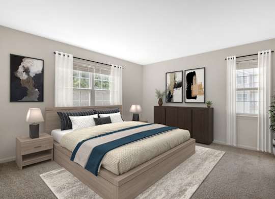 Spacious Bedroom at The Apartments at Owings Run, Owings Mills, Maryland