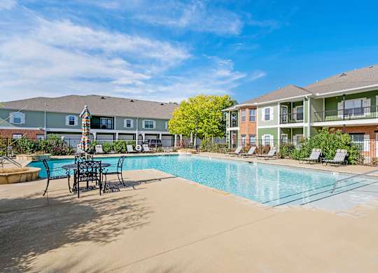 Swimming pool at Reflections of Island Park Apartments, Louisiana